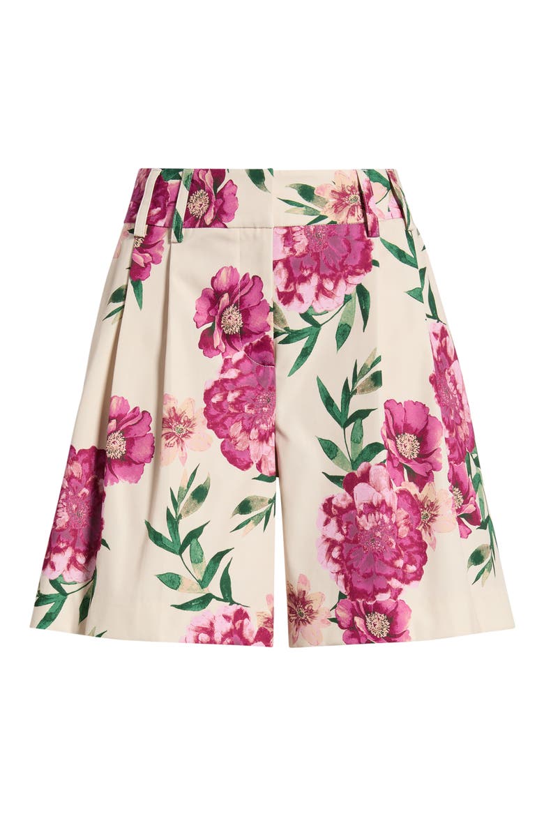 Floral Bermuda Shorts, Alternate, color, SAND BERRY FLORAL