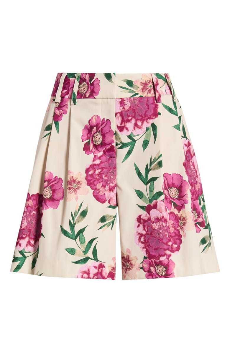 Tahari ASL Floral Bermuda Shorts, Main, color,