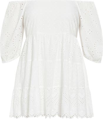 City Chic Destiny Eyelet Dress Nordstrom