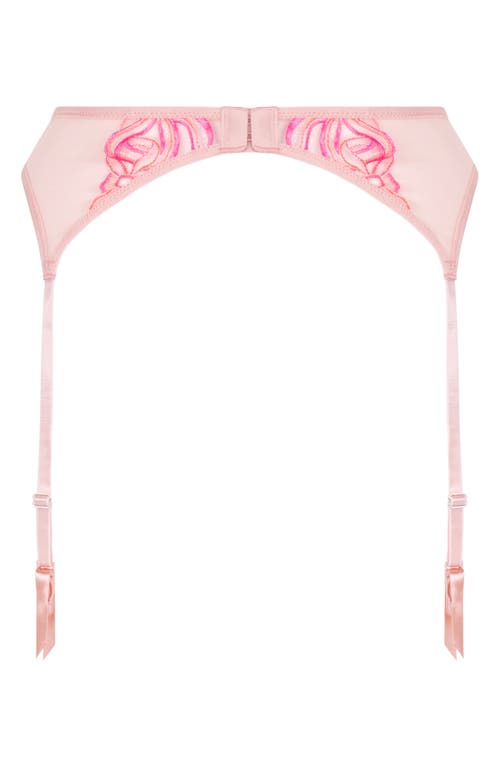 HUNKEMOLLER HUNKEMÖLLER BEAU EMBROIDERED MESH GARTER BELT 