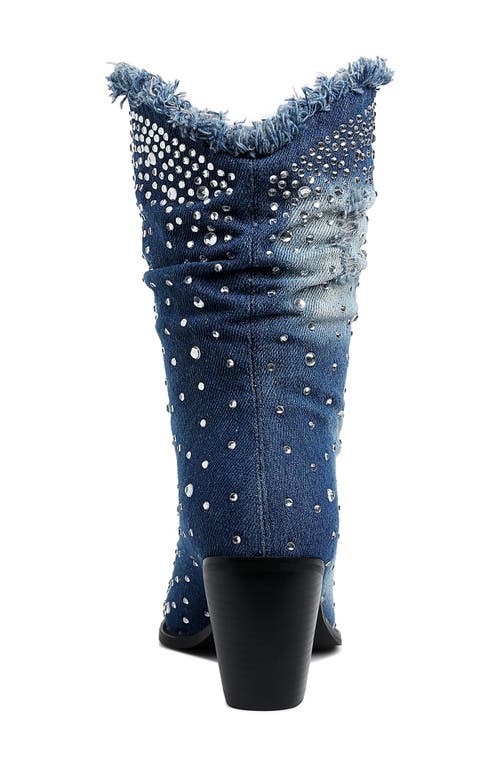 London Rag Savant Pointed Toe Bootie In Blue