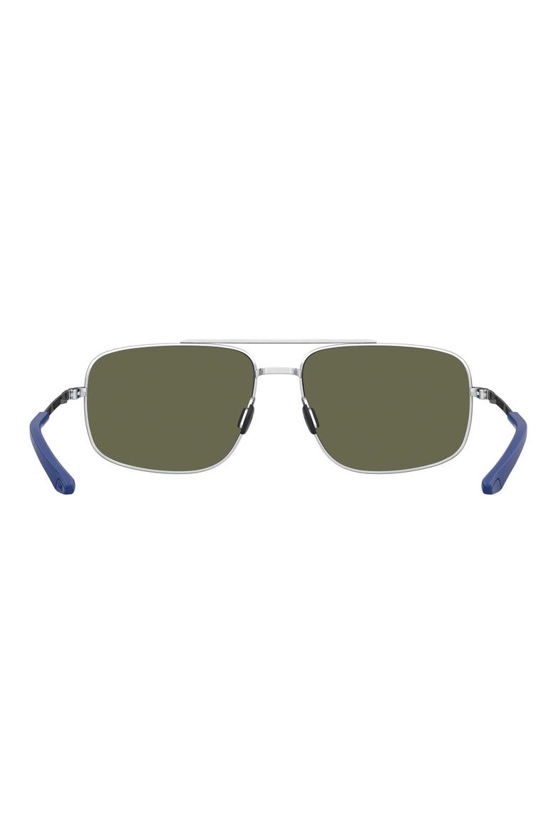 59mm Polarized Mirrored Aviator Sunglasses, Alternate, color, PALLADIUM