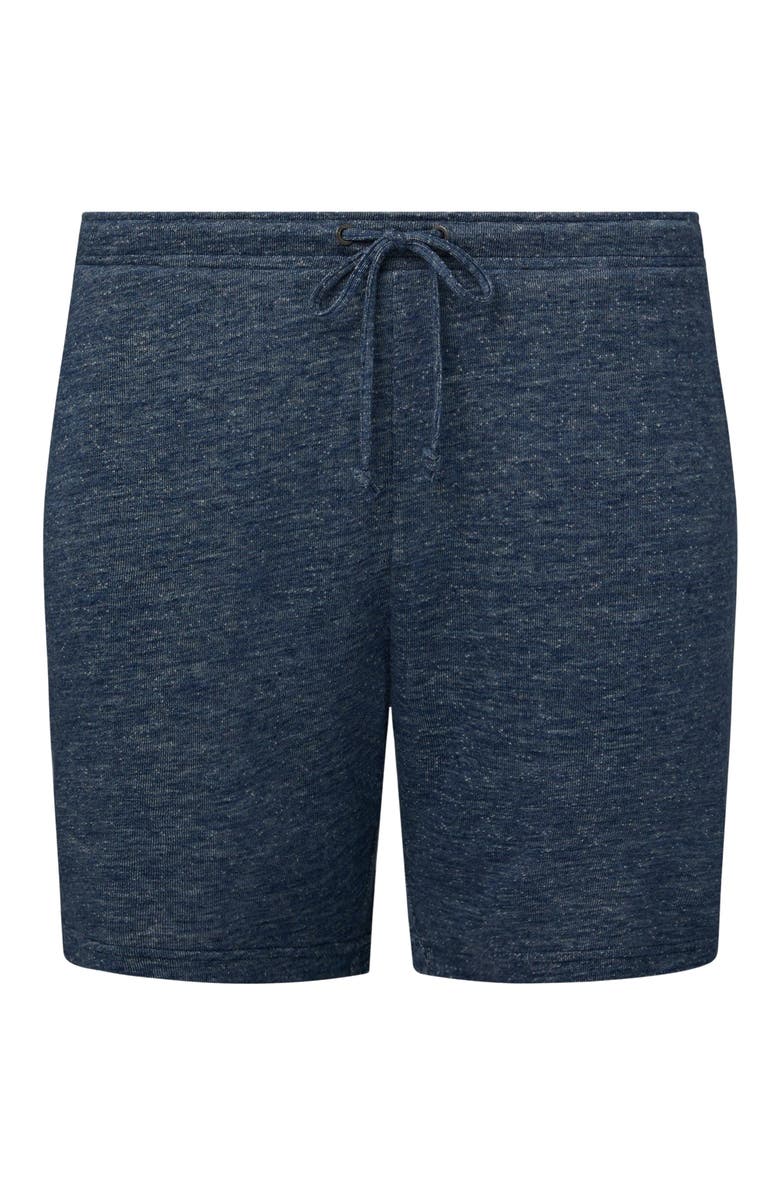 Onia Linen Terry Shorts 6", Alternate, color, Dark Blue