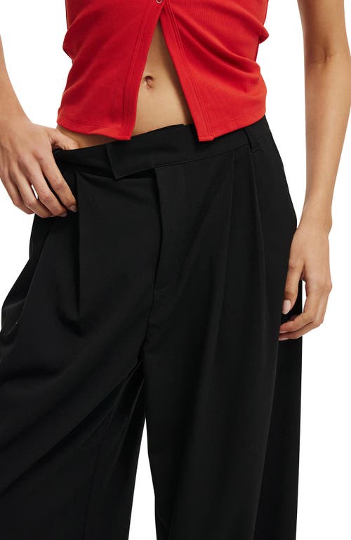 Cotton On Izzy Pleated Suiting Pant In Black