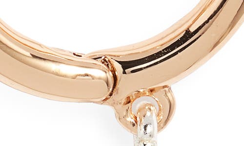 Open Edit Bar Drop Hoop Earrings In Gold