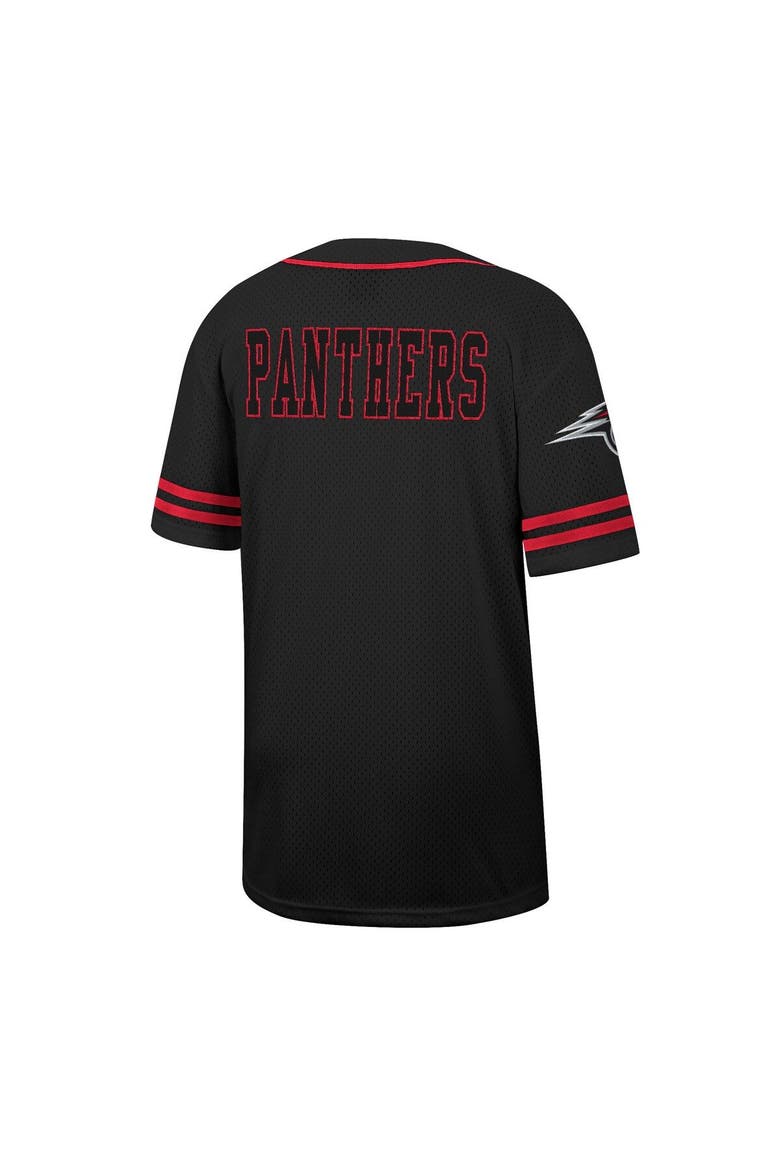 Men's Colosseum Black Clark Atlanta University Panthers Free Spirited Mesh Button-Up Baseball Jersey, Alternate, color, Black