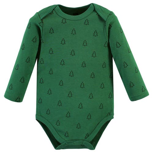 Hudson Baby Essential Long-sleeve Cotton Bodysuit Triple Set