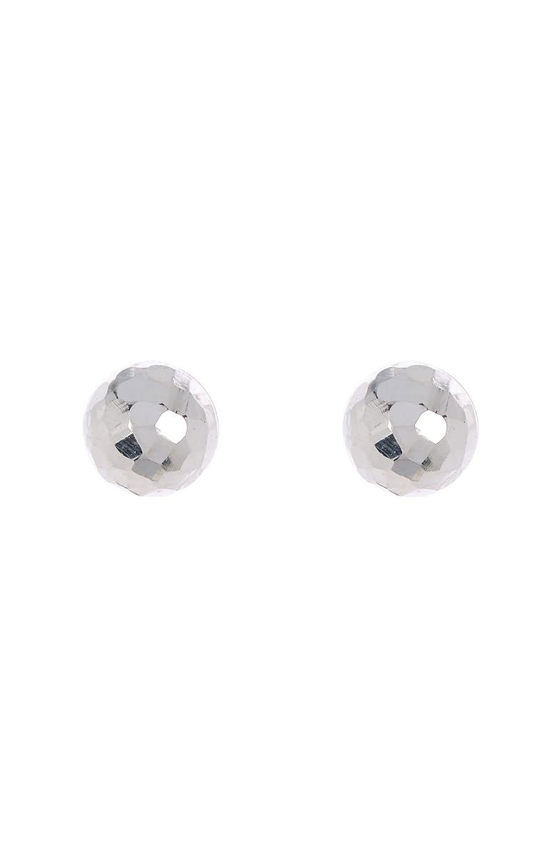 Bony Levy 14K White Gold Textured Dome Stud Earrings, Main, color, 