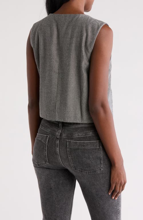 DEMOCRACY DEMOCRACY CROP BUTTON-UP VEST 