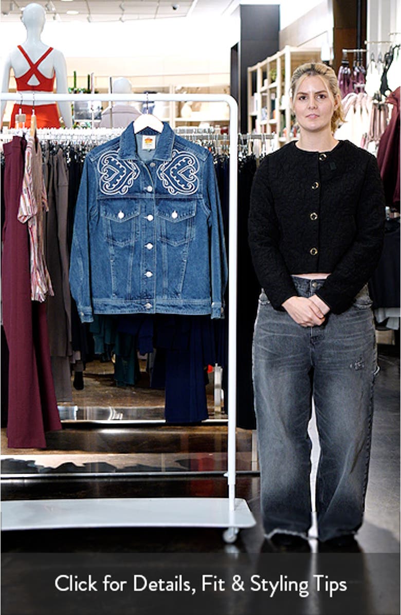 Cornely Embroidered Denim Jacket, sales video thumbnail