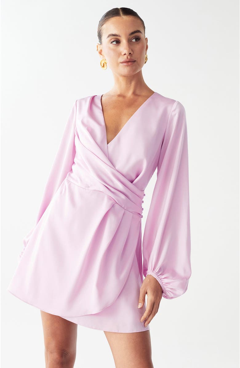 WILLA Philipa Mini Dress, Alternate, color, Lilac