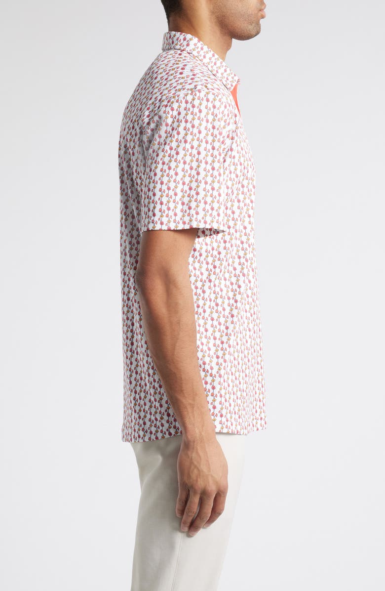 Swannies Erick Floral Golf Polo, Alternate, color, Melon