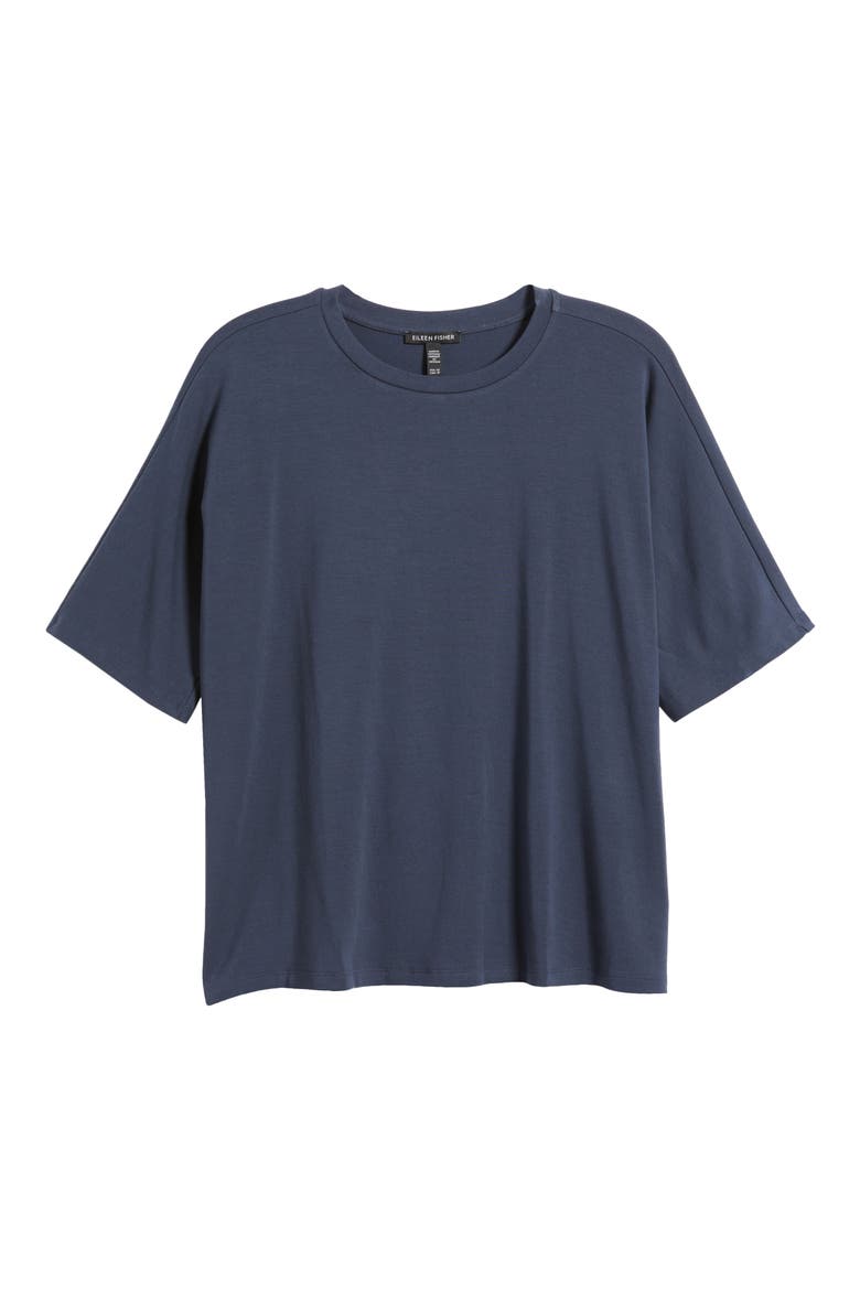 Boxy Crewneck T-Shirt, Alternate, color, OCEAN