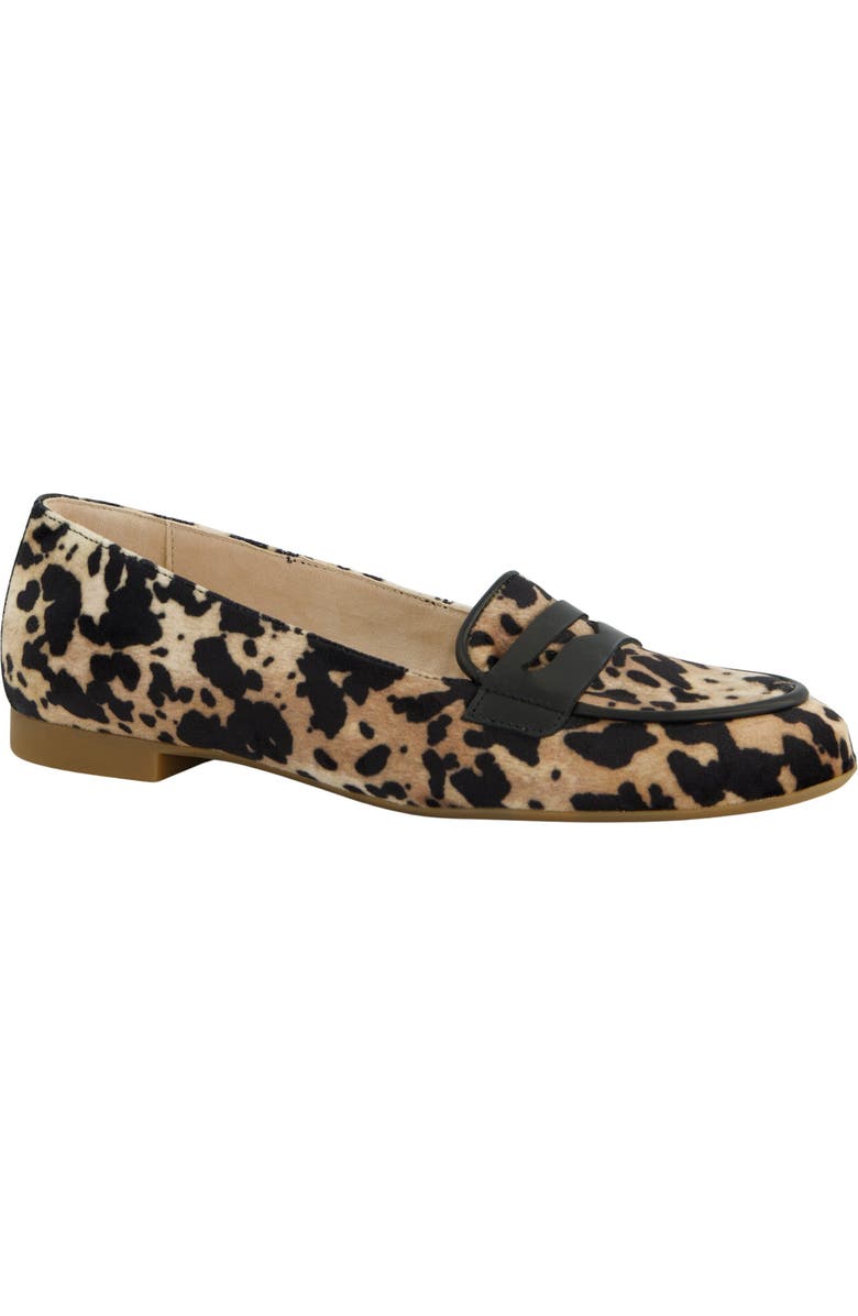 Paul Green Dottie Penny Loafer, Main, color, Sand Black Leo Combo