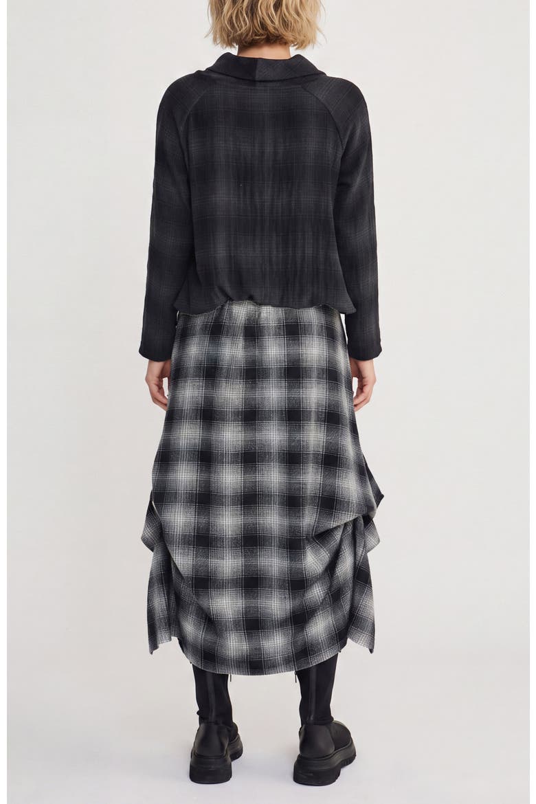 Hayes Plaid A-line Skirt, Alternate, color, Ecru Plaid