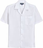 Vilebrequin Men's Solid Linen Bowling Shirt