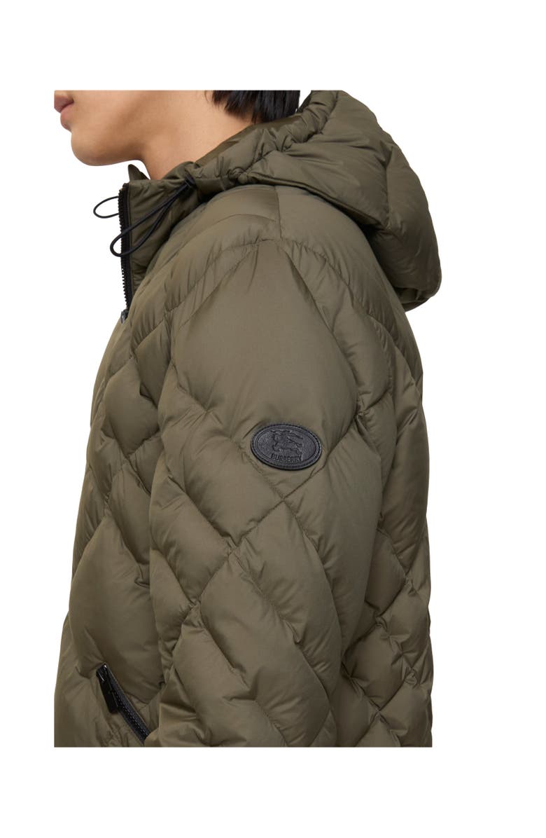 Burberry Check-stitch Nylon Doversgreen Puffer Jacket, Alternate, color, Marsh Green