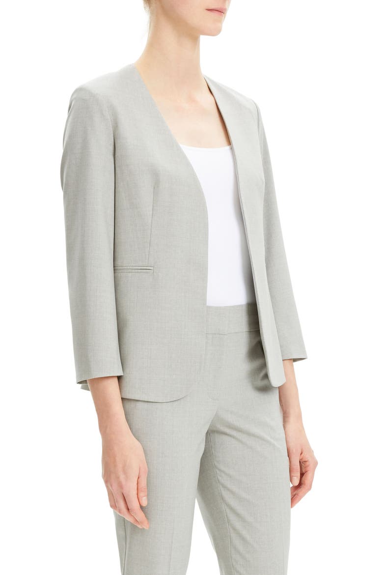 Lindrayia B Good Wool Suit Jacket (Nordstrom Exclusive), Alternate, color, LIGHT GREY MELANGE