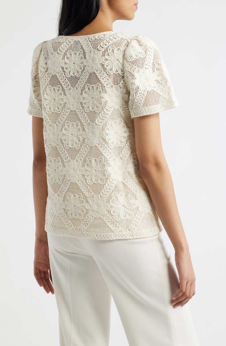 Anne Klein Lace Top, Alternate, color,