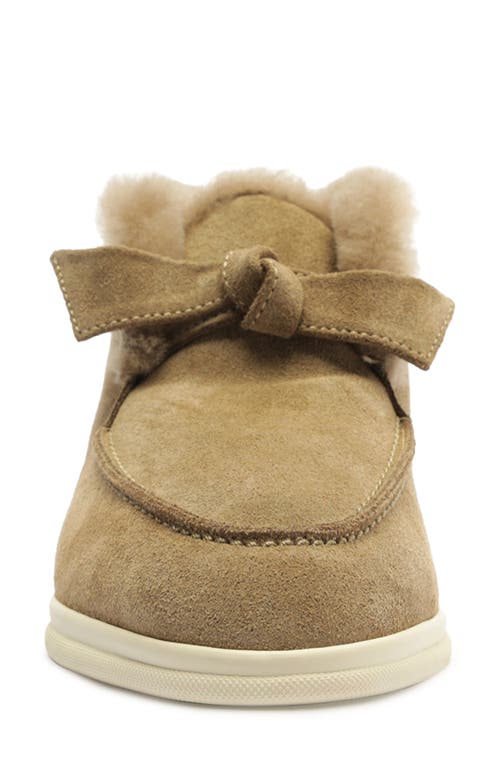 Alexandre Birman Clarita Genuine Shearling Lined Bootie In Neutral