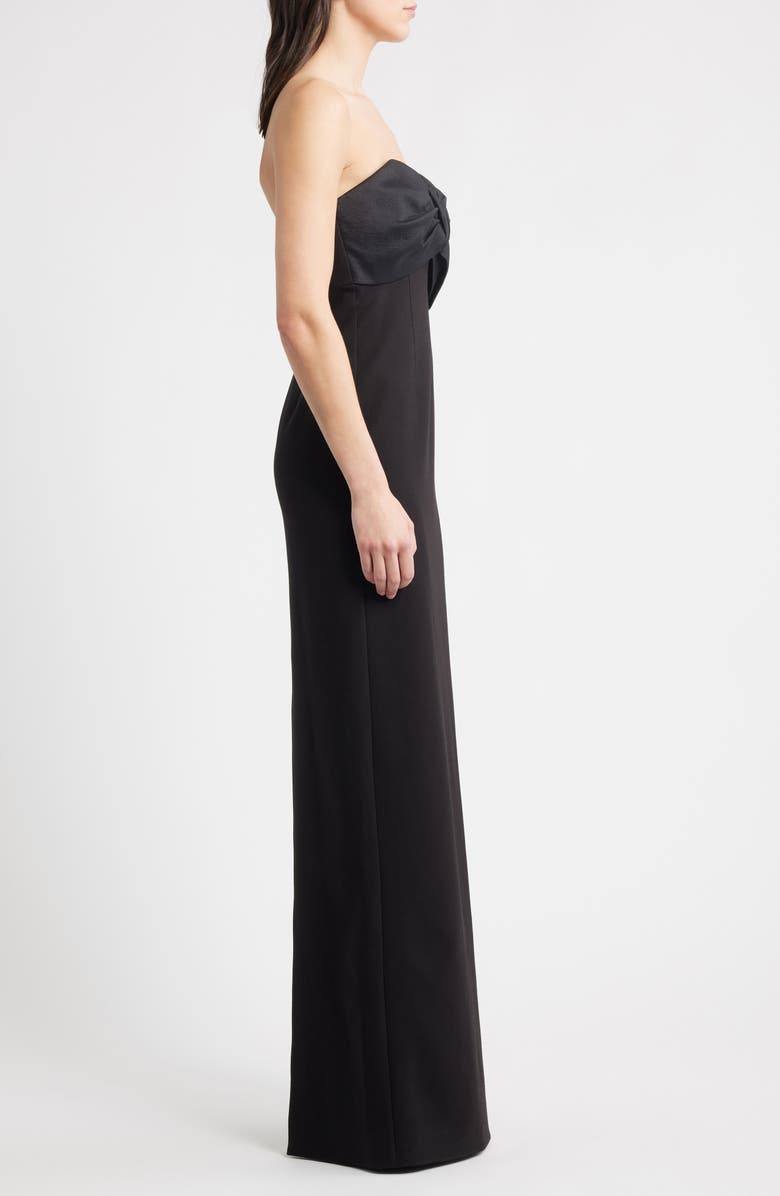 LIKELY Minka Strapless Column Gown, Alternate, color, Black