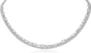 CZ by Kenneth Jay Lane Cubic Zirconia Layered Chain Necklace