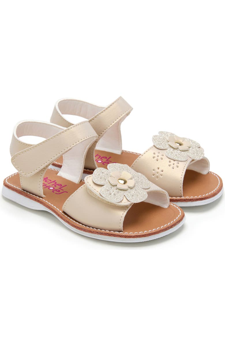 RACHEL SHOES Kids' Flower Play Sandal, Main, color, Beige Pearl