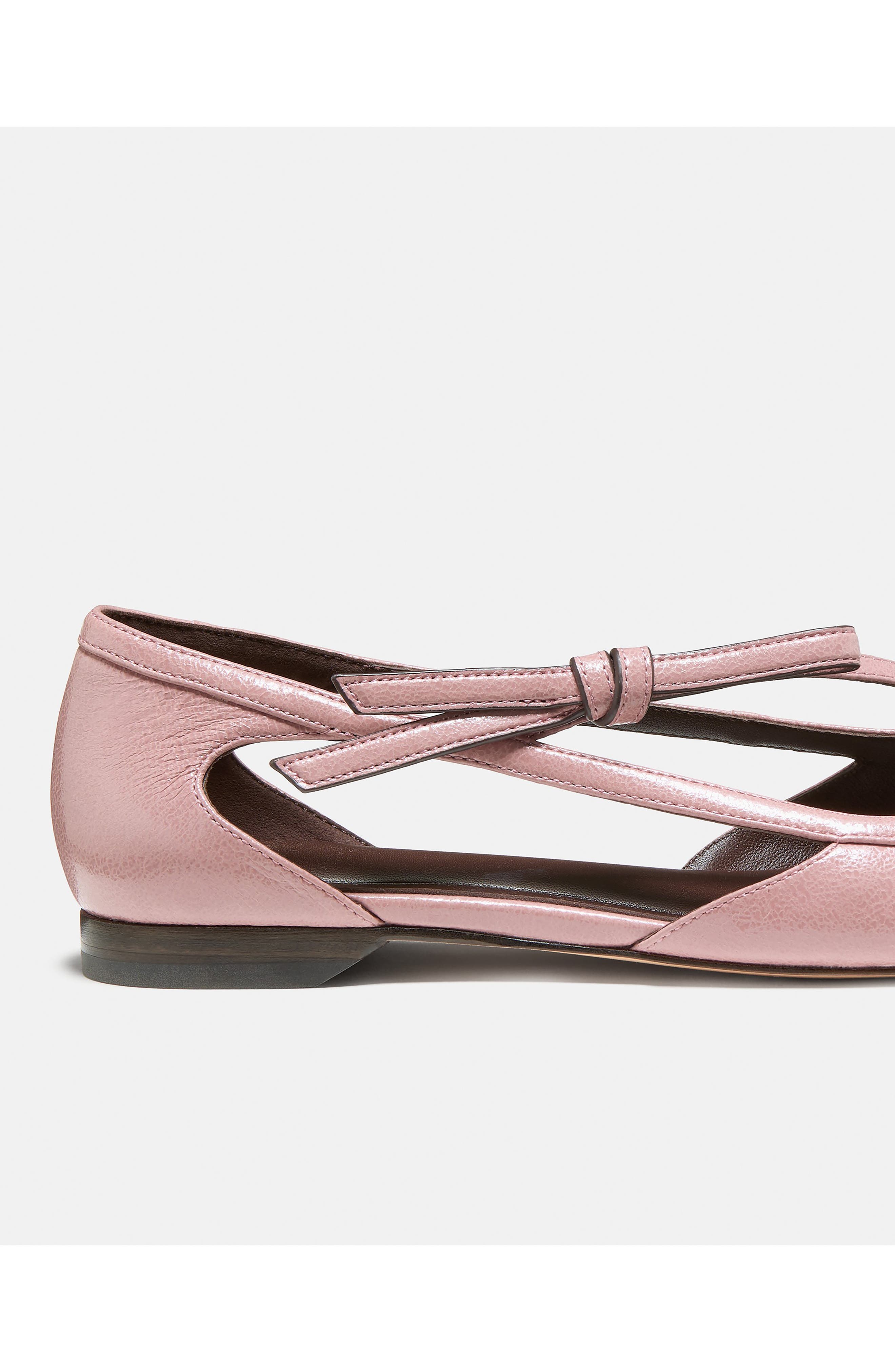 loop pointed toe flat, Alternate, color, DUSK ROSE