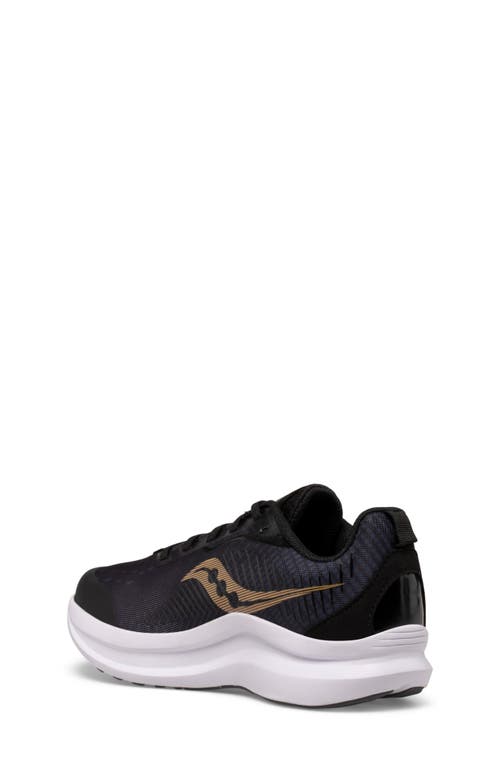 Saucony Kids' Endorphin Running Shoe In Black/gold