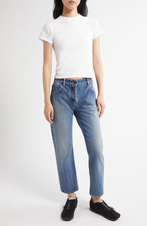 The Row Riaco Cropped Skinny Jeans In Blue