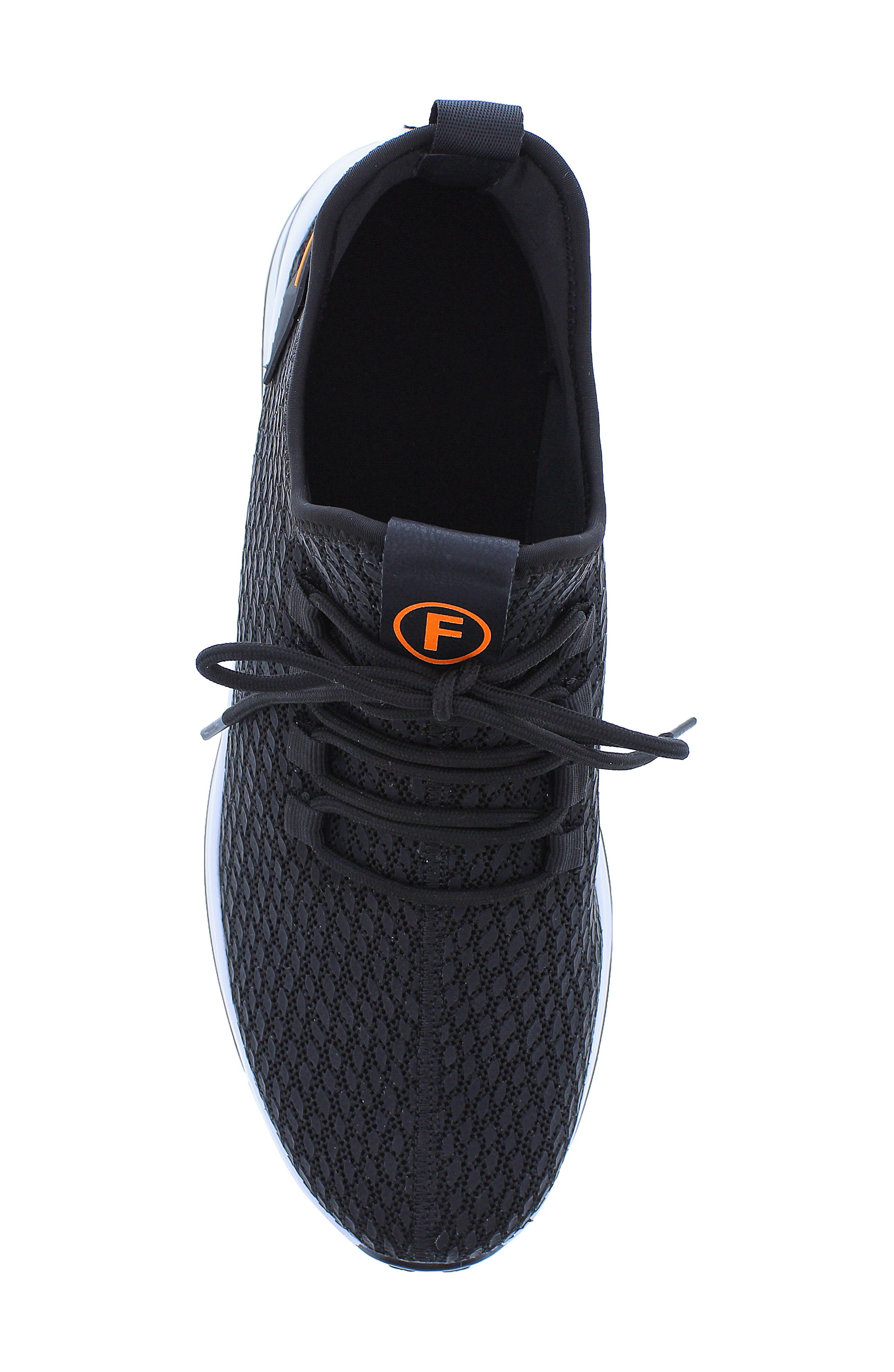 French Connection Shane Snake Embossed Knit Sneaker, Alternate, color, 