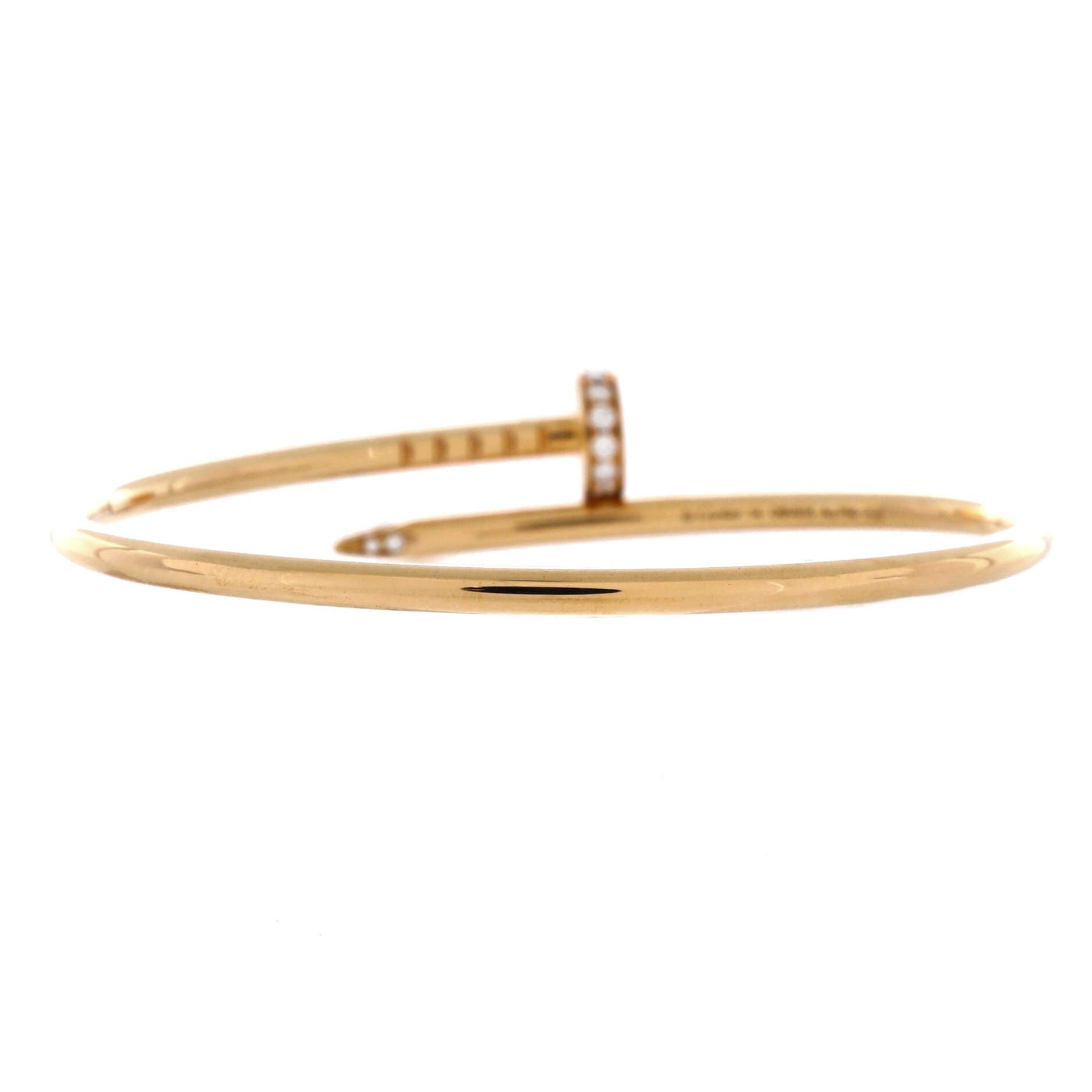 Juste un Clou Bracelet 18K Yellow Gold with Diamonds Small, Alternate, color, Metallic Gold