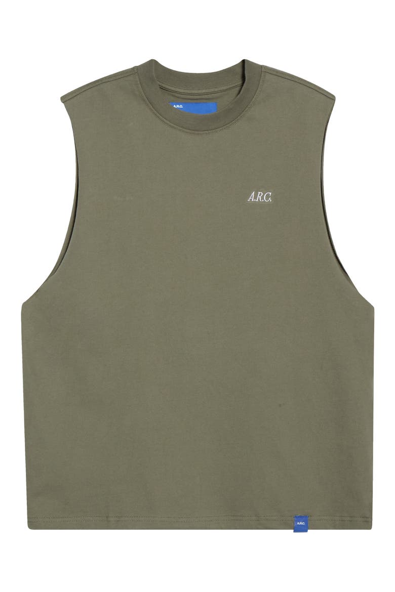 Standard Logo Cotton Muscle Tank, Main, color, GREEN
