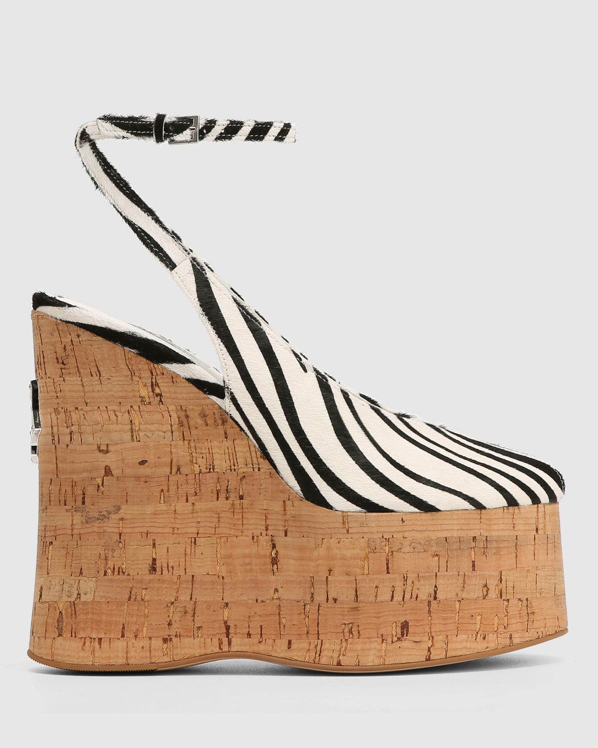 Naked Wolfe Tansy White Patent, Main, color, Zebra