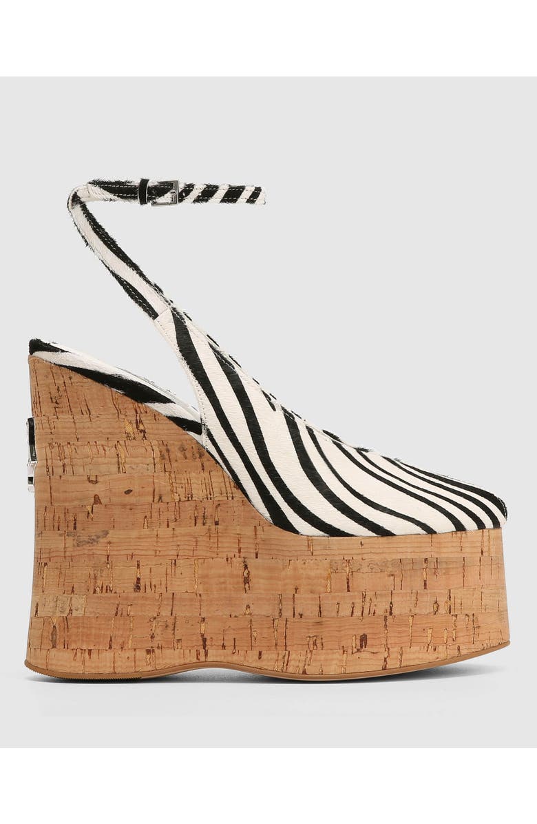 Naked Wolfe Tansy White Patent, Main, color, Zebra