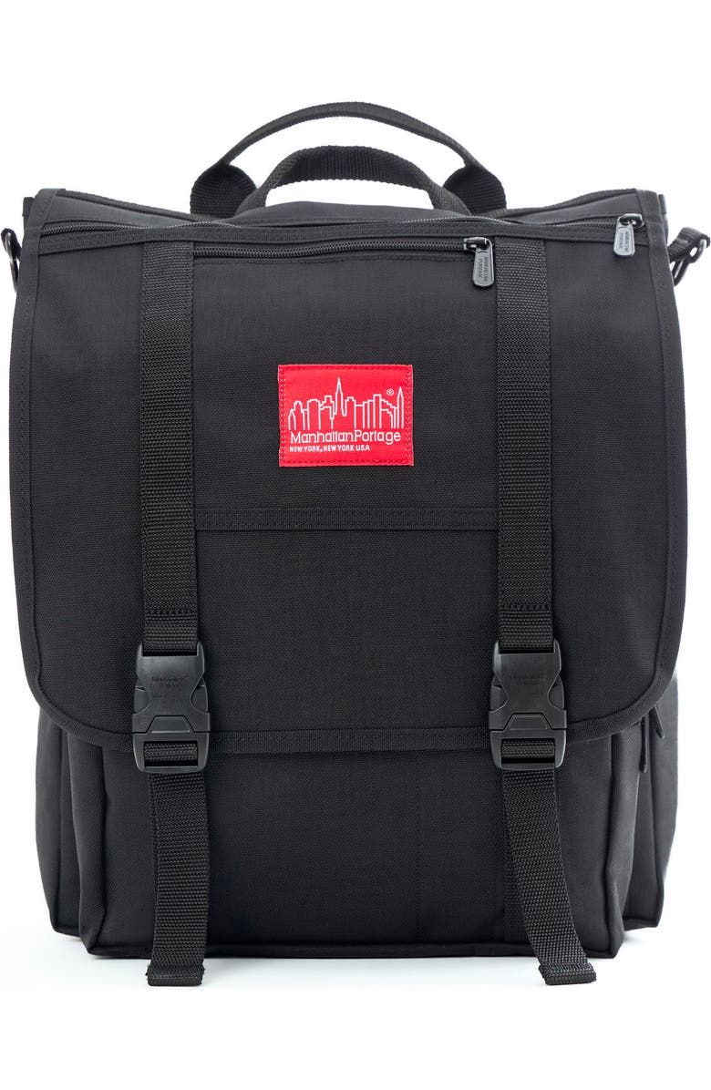 Manhattan Portage Washington Square Backpack, Main, color, Black