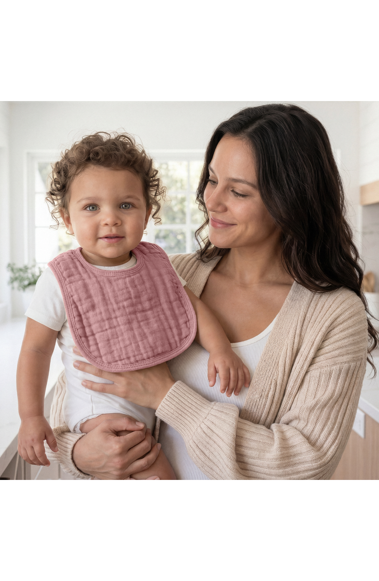 Comfy Cubs Muslin Bibs - Pack of 8, Alternate, color, Multicolor