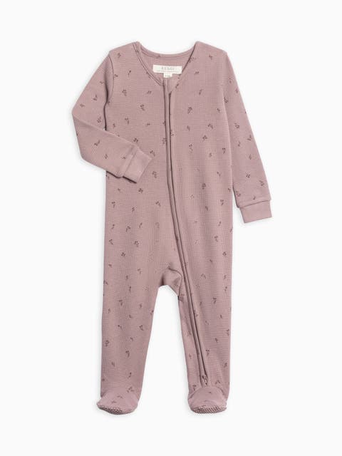 Lane Waffle Knit Footed Sleeper (Baby)