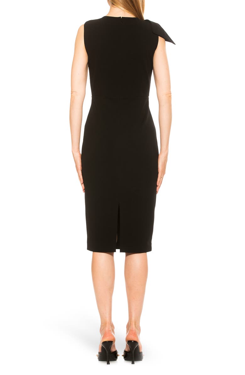 Alexia Admor Brigitta Bow Tie Bodice Midi Dress, Alternate, color, 