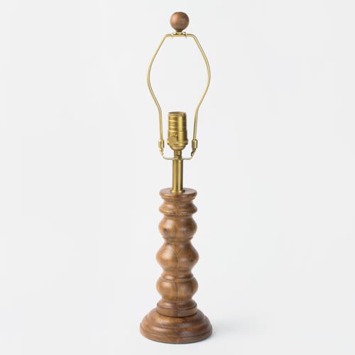 Mela Artisans Turner Wooden Lamp Stand