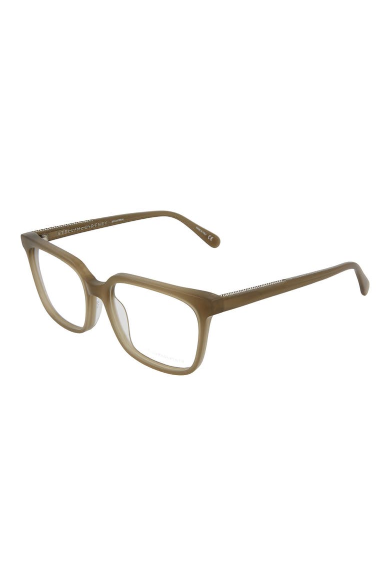 52mm Square Optical Frames, Alternate, color, BROWN BROWN TRANSPARENT/ TRN