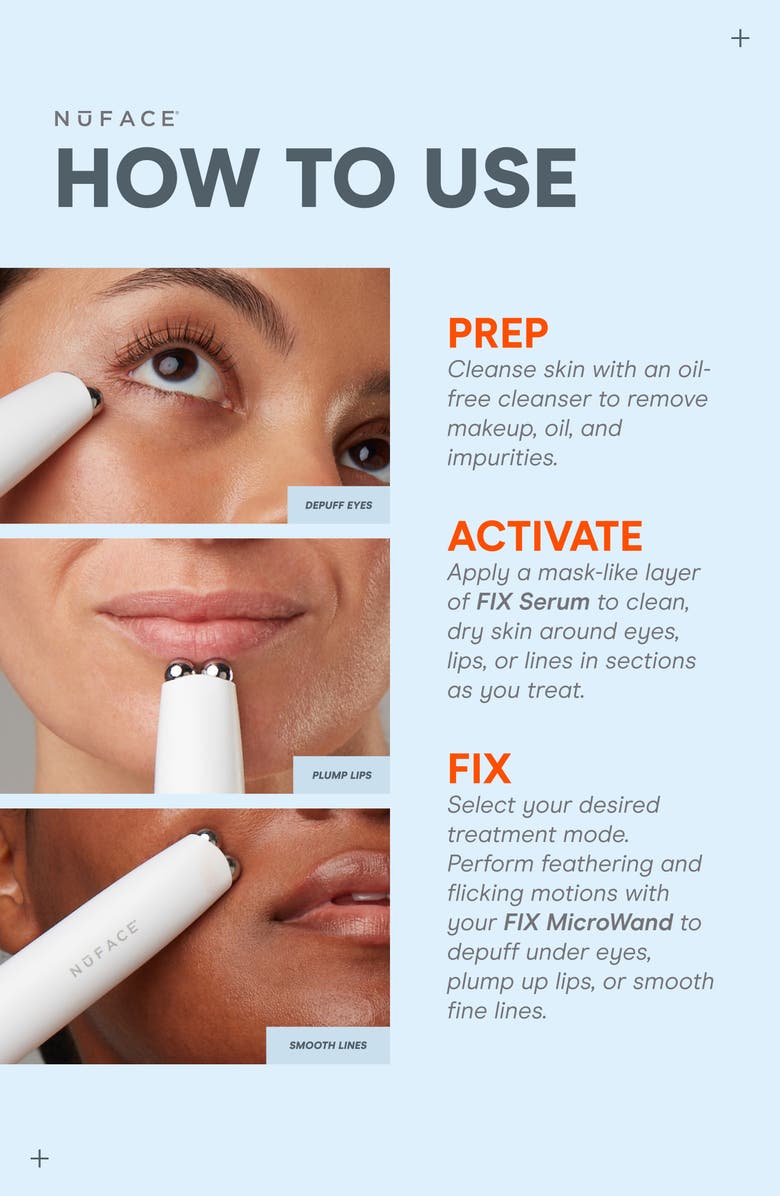 NuFACE<sup>®</sup> FIX MicroWand Targeted Microcurrent Device for Eyes, Lips & Lines $244 Value, Alternate, color, White