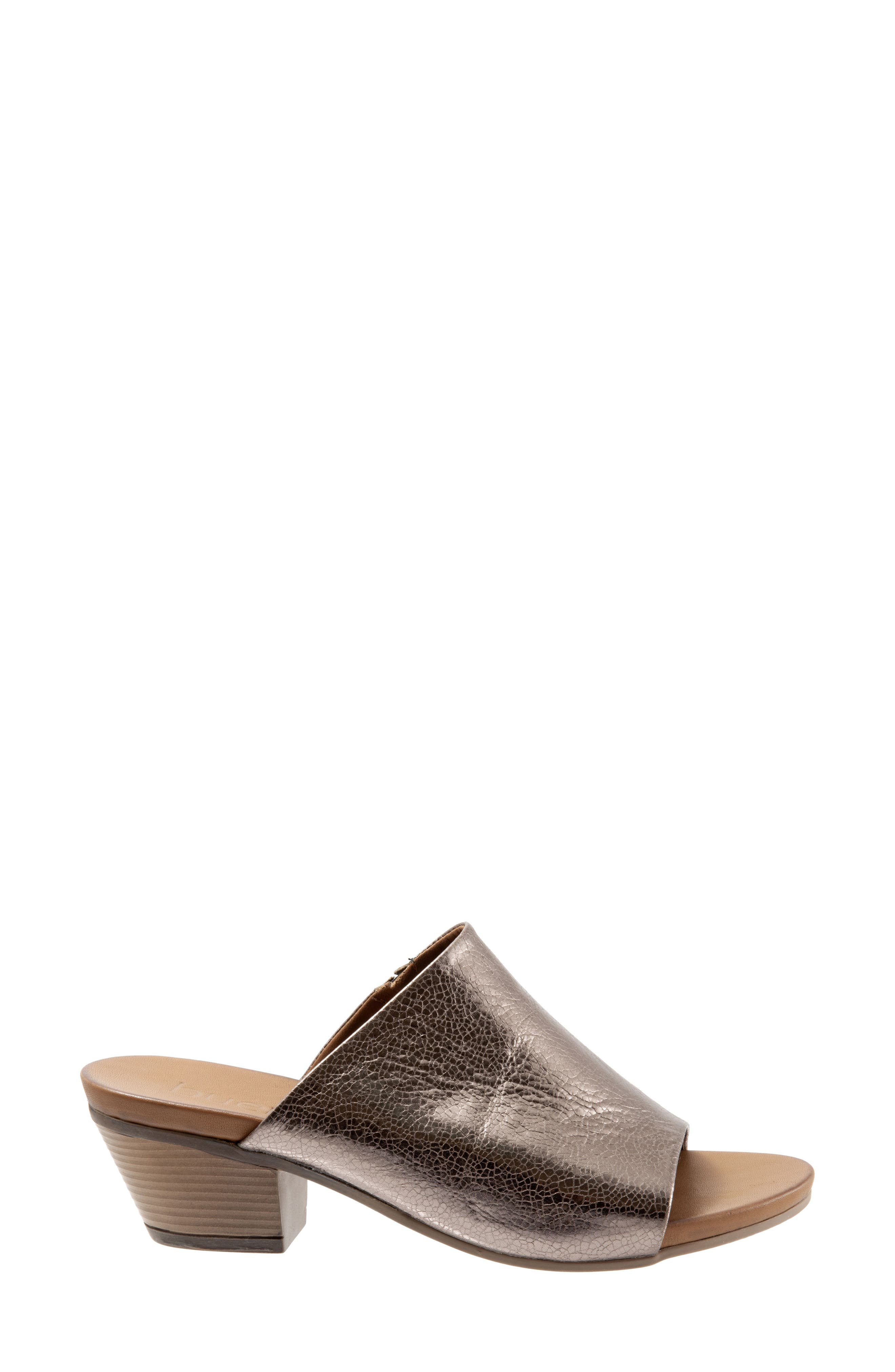 Simone Slide Sandal, Alternate, color, PEWTER LEATHER