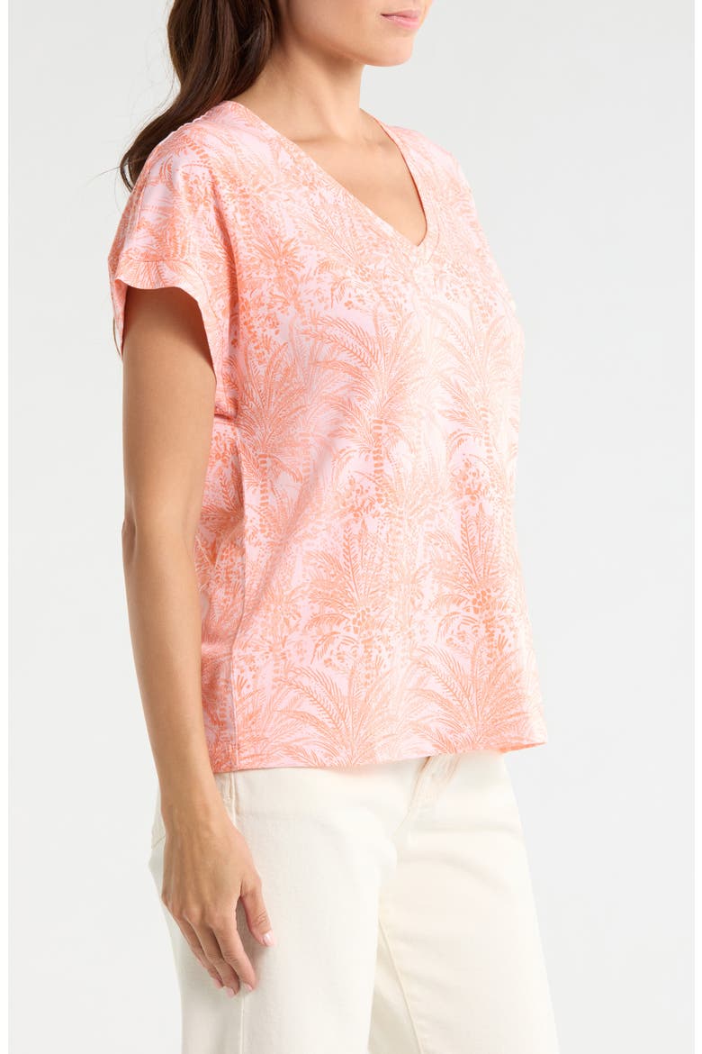 Kauai Palm Bay Tree Cotton Blend Jersey T-Shirt, Alternate, color, CRYSTAL ROSE