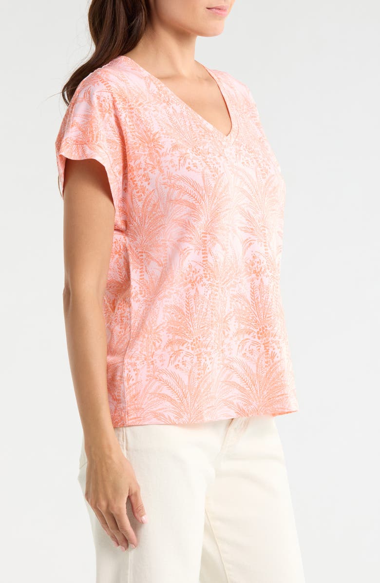Tommy Bahama Kauai Palm Bay Tree Cotton Blend Jersey T-Shirt, Alternate, color, Crystal Rose