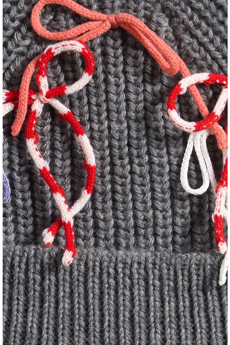 Frosty Merino Wool Blend Beanie, Alternate, color, GREY
