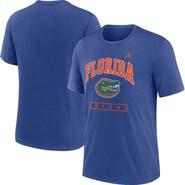 Jordan Brand Men's Jordan Brand Royal Florida Gators Arch Over Logo Tri-Blend T-Shirt