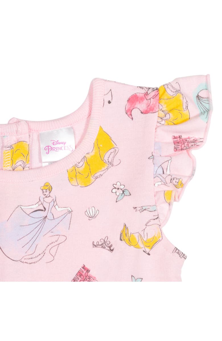 Disney Princess Sleeveless Skater Romper, Alternate, color, Princess Pink