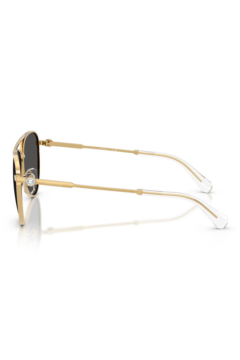 59mm Pilot Sunglasses, Alternate, color, GOLD / DARK GREY