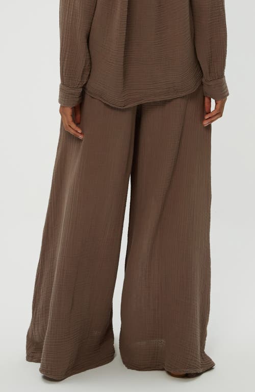 MICHAEL STARS MICHAEL STARS SIMBA SMOCKED WAIST WIDE LEG PANTS 